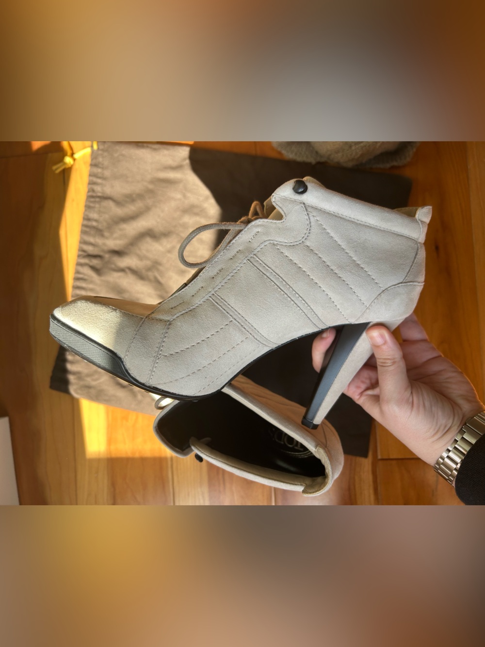 Tod’s Leather Lace-Up Ankle Boots - Picture 11 of 16